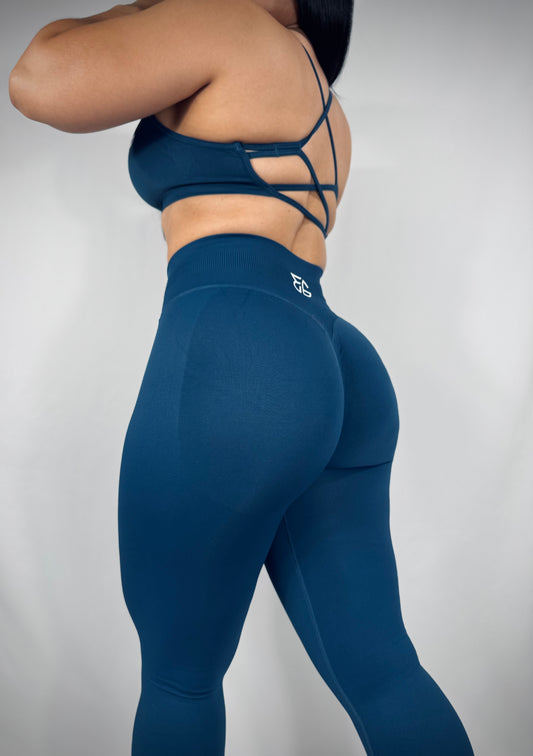 Contour Glow Seamless Leggings- DEEP BLUE