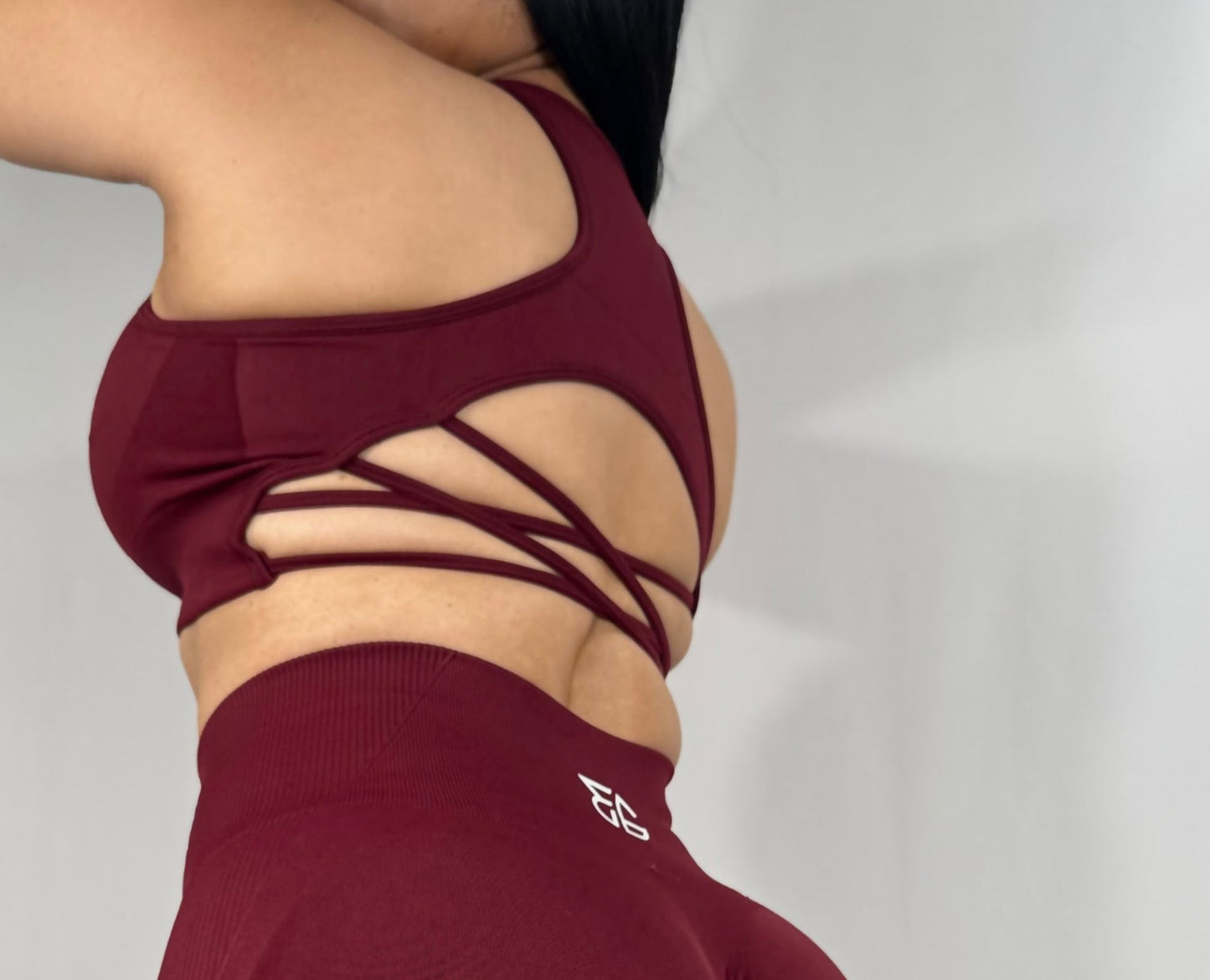 Soft & Flex Sport Bra - BURGANDY